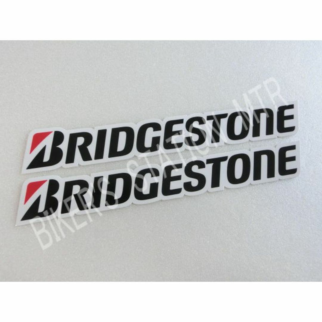 BRIDGESTONE(ブリヂストン)の輸入ステッカー　BRIDGESTONE　ブリヂストン　ステッカー　2枚セット 自動車/バイクのバイク(ステッカー)の商品写真