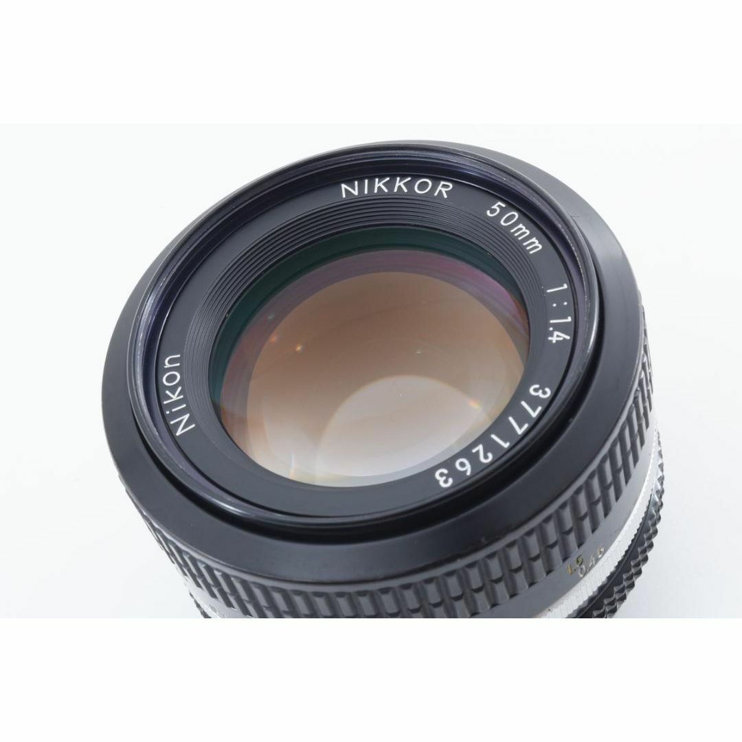 Nikon(ニコン)の超美品 ニコン AI NIKKOR 50mm f1.4 MF レンズ H063 スマホ/家電/カメラのスマホ/家電/カメラ その他(その他)の商品写真