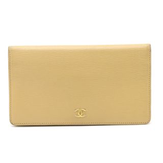 シャネル(CHANEL)のシャネル ココマーク 2つ折長財布 二つ折り長財布 レザー （22340111）(財布)