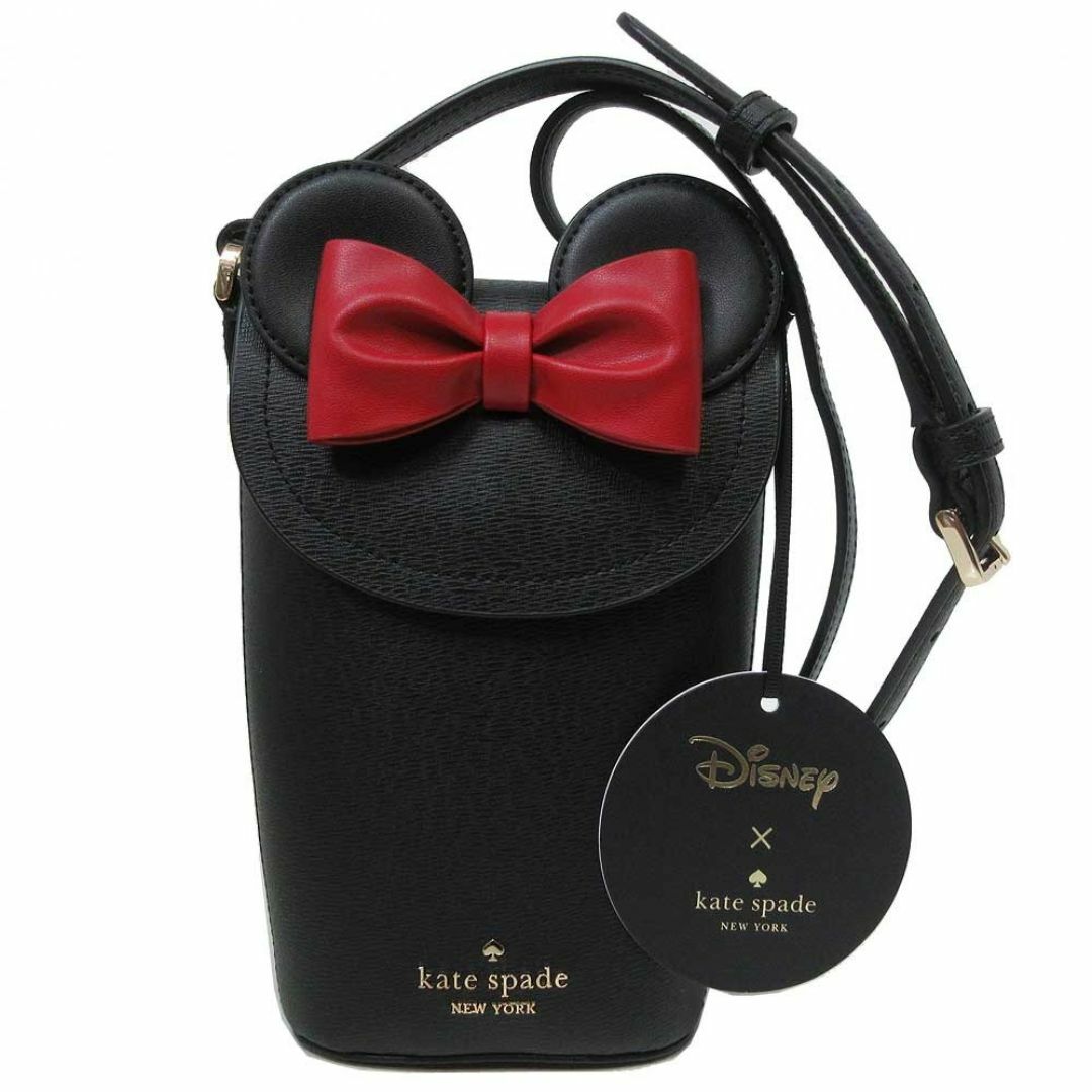 kate spade new york(ケイトスペードニューヨーク)の【新品】ケイトスペード ショルダーバッグ KG704 001 (ブラック) kate spade  disney ディズニー コラボ ミニー North South PVC フォン クロスボディ スマホショルダー 斜め掛け アウトレット レディース レディースのバッグ(ショルダーバッグ)の商品写真