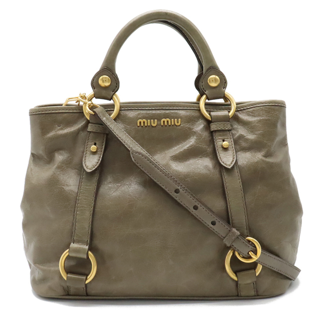 miumiu(ミュウミュウ)のミュウ ミュウ ミュウミュウ ハンドバッグ 2WAY （12330418） レディースのバッグ(ショルダーバッグ)の商品写真