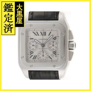 カルティエ(Cartier)のカルティエ サントス100クロノ W20090X8 ホワイト  M【200】(腕時計(アナログ))