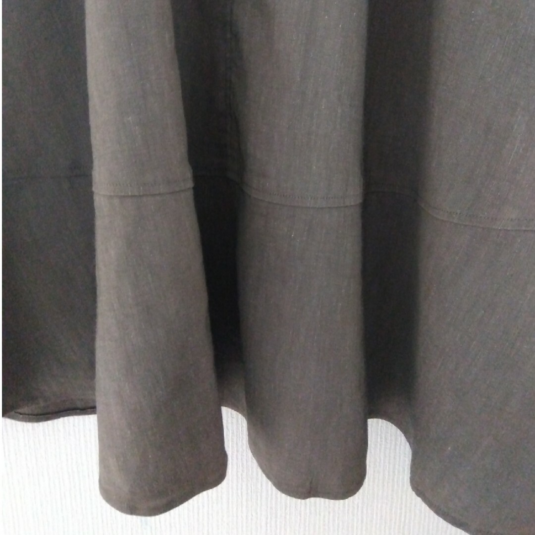 23区(ニジュウサンク)の23区S　リネンレーヨンストレッチ　フレアスカート　サイズ32 レディースのスカート(ロングスカート)の商品写真