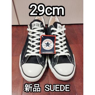 オールスター(ALL STAR（CONVERSE）)のコンバース オールスター 29 10.5 スエード 日本製 レザー ブラック 黒(スニーカー)