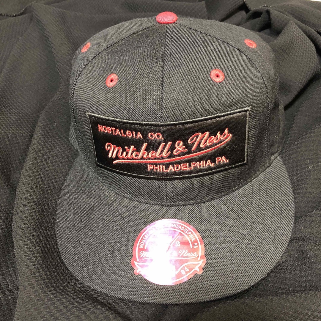 MITCHELL & NESS(ミッチェルアンドネス)のmitchell&ness ミッチェル&ネス　59.6 60 ブラック　キャップ メンズの帽子(キャップ)の商品写真