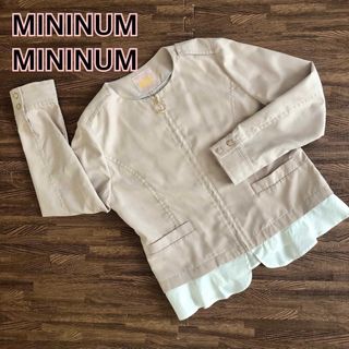 MININUM MININUM ミニマム　ミニマム　ノーカラー　アウター