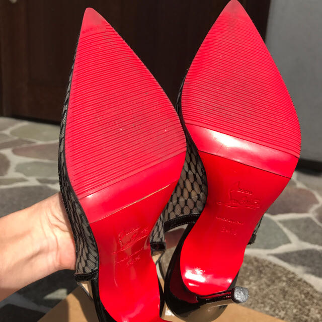 Christian Louboutin(クリスチャンルブタン)のS.SHOP 様専用 ルブタン パテント&レースヒール レディースの靴/シューズ(ハイヒール/パンプス)の商品写真