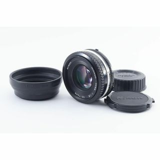 ニコン(Nikon)の超美品 ニコン AI-S 50mm f1.8 MF HR-4 フード付　H113(その他)