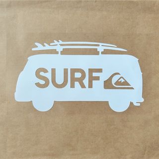 Quiksilver クイックシルバー ステッカー◆ホワイト◆白◆(サーフィン)