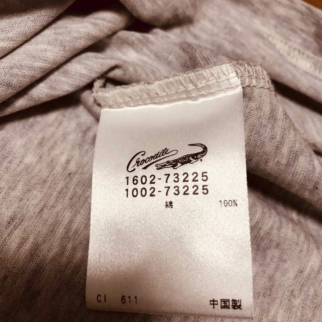 Crocodile(クロコダイル)のクロコダイル 半袖 Tシャツ Lサイズ グレー メンズのトップス(Tシャツ/カットソー(半袖/袖なし))の商品写真