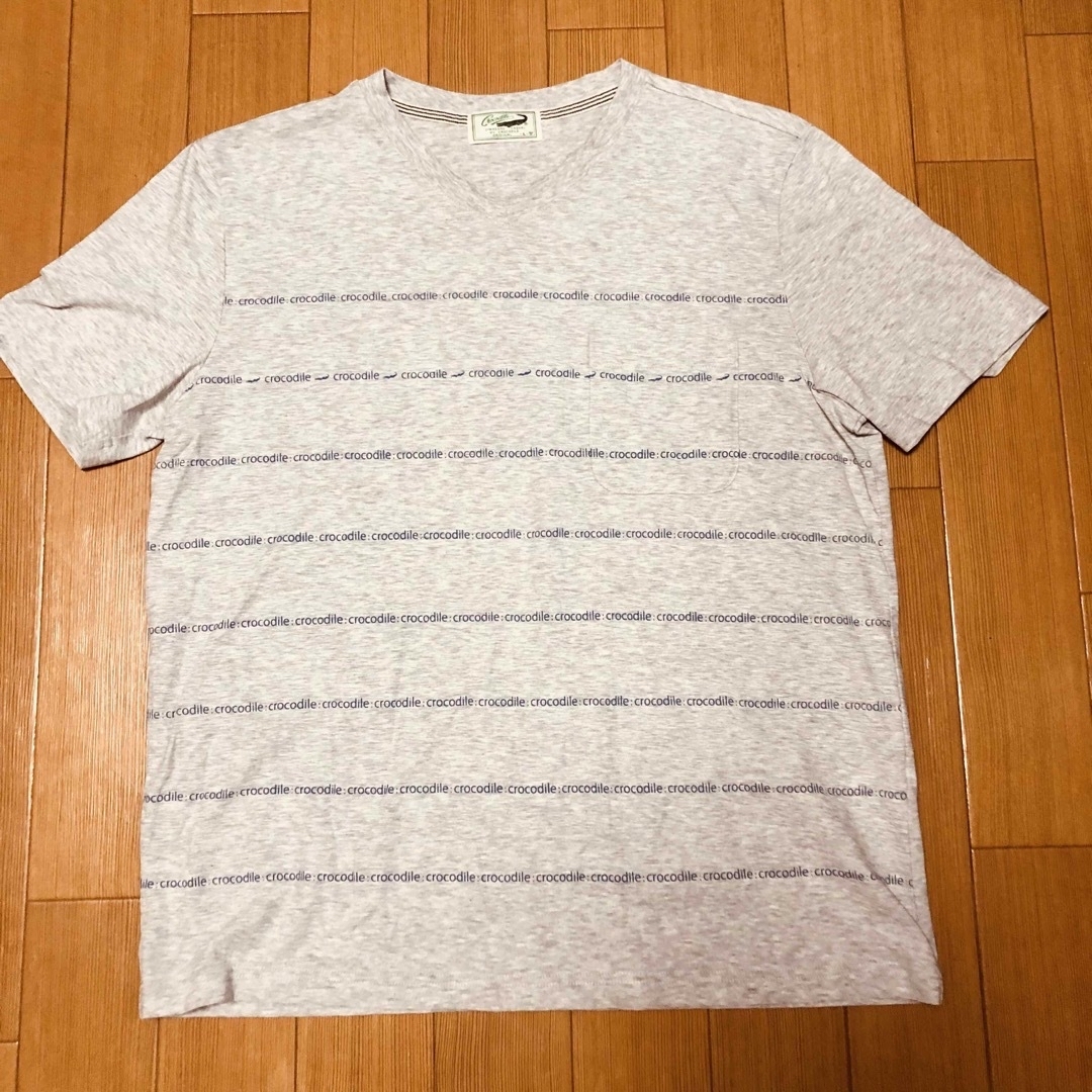 Crocodile(クロコダイル)のクロコダイル 半袖 Tシャツ Lサイズ グレー メンズのトップス(Tシャツ/カットソー(半袖/袖なし))の商品写真