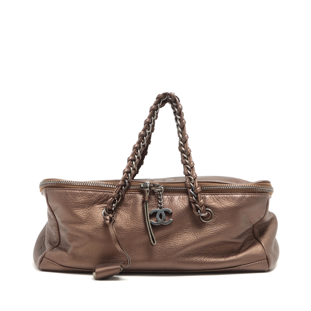 CHANEL - シャネル  レザー  ブラウン レディース ショルダーバッグ