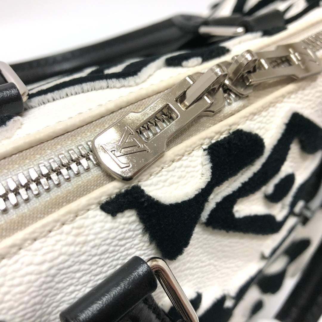 LOUIS VUITTON(ルイヴィトン)のルイヴィトン LOUIS VUITTON VxUF スピーディ・バンドリエール25 M45563 タフテッド・モノグラムキャンバス ミニ 2WAY ボストンバッグ レザー ホワイト×ブラック レディースのバッグ(ボストンバッグ)の商品写真