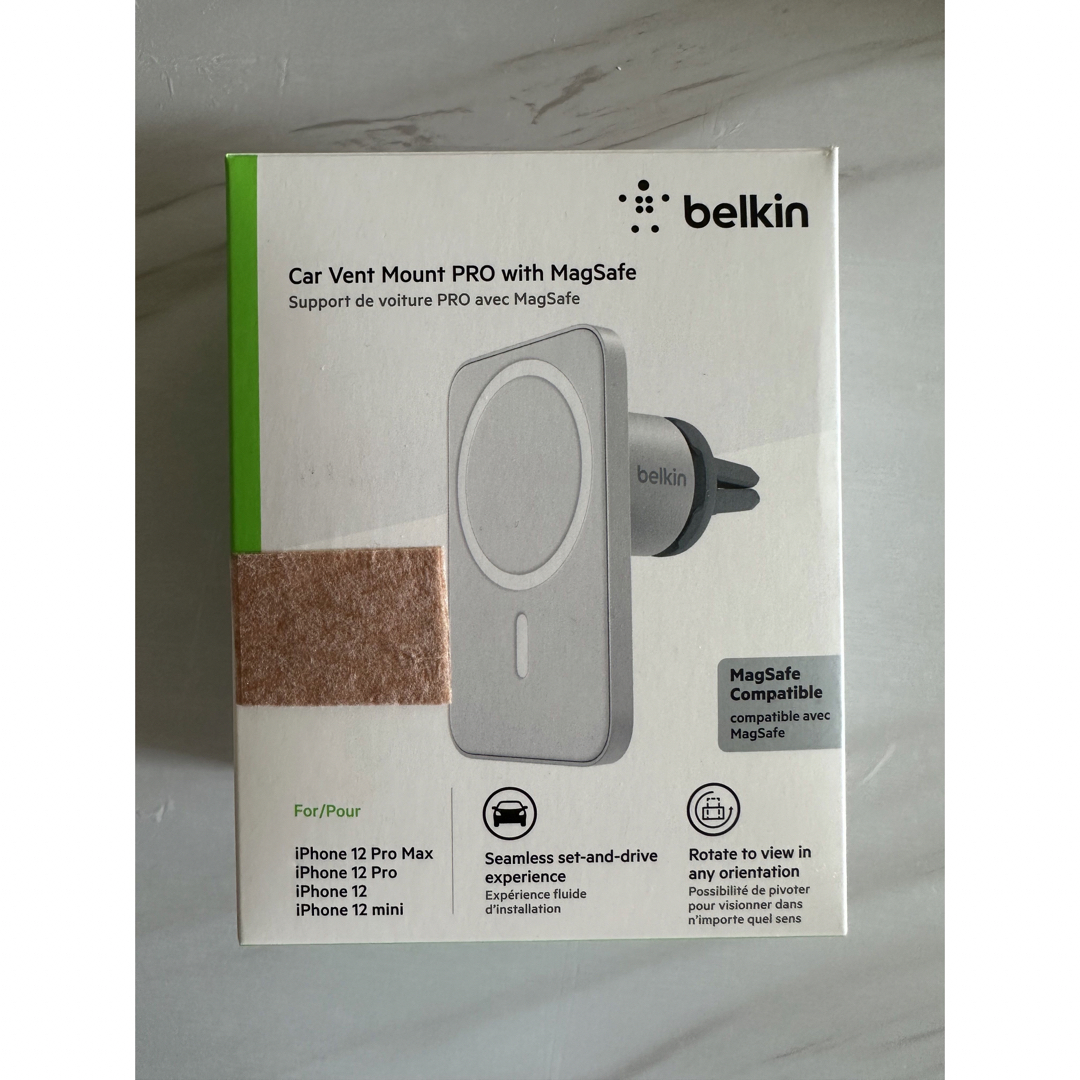 Apple(アップル)のBelkin 車載ホルダー  MagSafe対応  エアコン吹き出し口用 自動車/バイクの自動車(車内アクセサリ)の商品写真