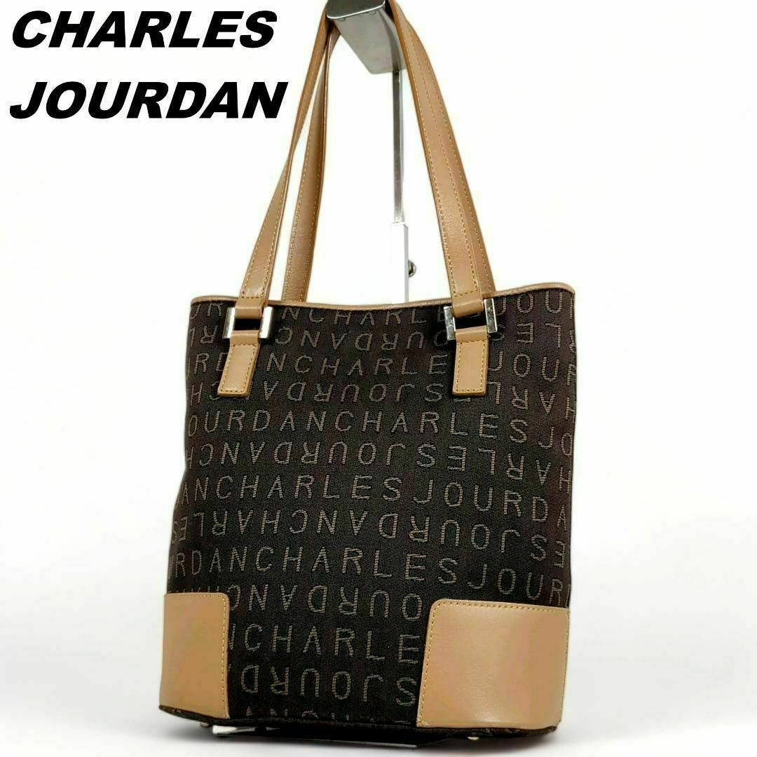 CHARLES JOURDAN(シャルルジョルダン)のシャルルジョルダン ハンドバッグ ショルダーバッグ 2way キャンバス レザー レディースのバッグ(ハンドバッグ)の商品写真