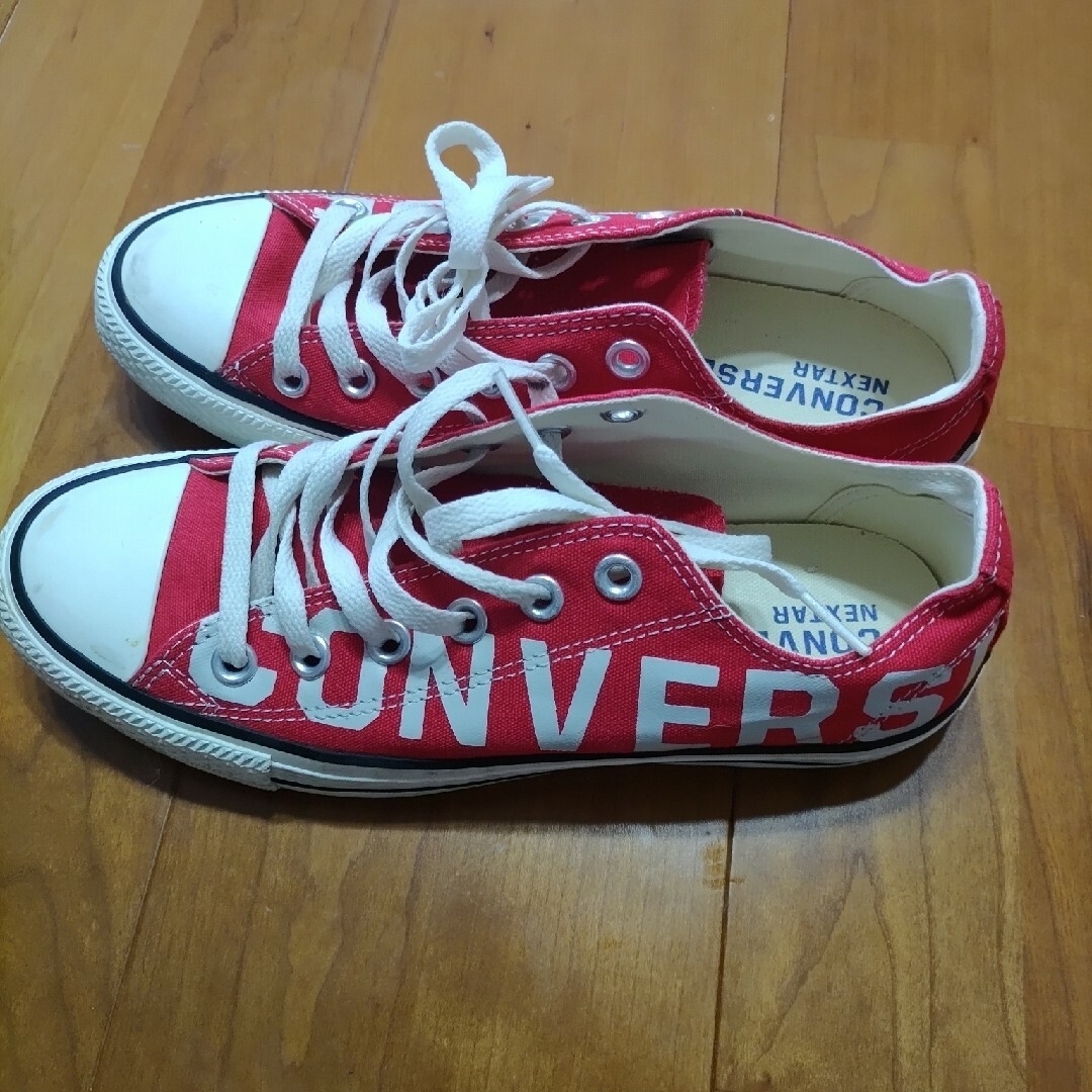 CONVERSE(コンバース)の一度試着　コンバース　CONVERSE　スニーカー　レッド　25.5センチ メンズの靴/シューズ(スニーカー)の商品写真