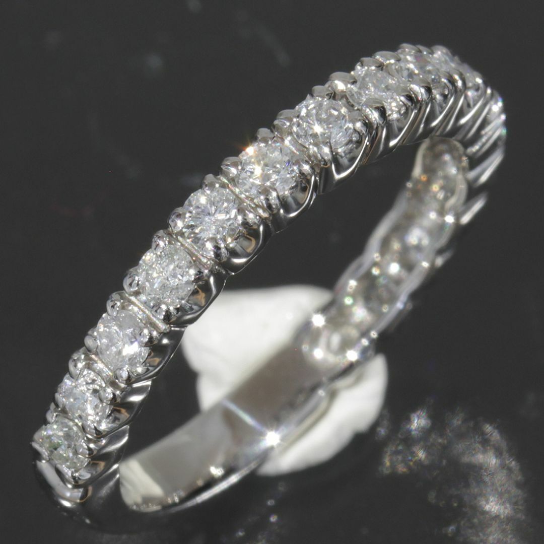 ダイヤモンド 0.5ct 17P リング ハーフダイヤ 8号 pt900 指輪 レディースのアクセサリー(リング(指輪))の商品写真
