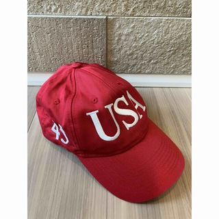 新品　USA ロゴ　キャップ　帽子　フリーサイズ　大人(キャップ)