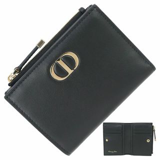 クリスチャンディオール(Christian Dior)のディオール 二つ折り 財布 ウォレット レディース 30 モンテーニュ ブラック 新品 301(財布)