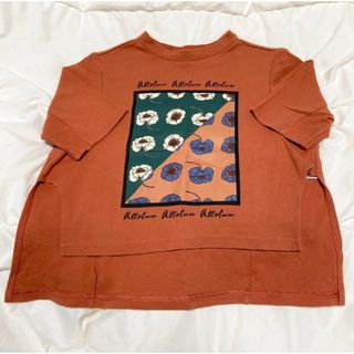 オールオルン(allolun.)のオールオルン　BIGプリントTシャツ　プリント　お花　トップス　子供服(Tシャツ/カットソー)