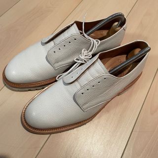 CHEANEY - チーニー　アルダートン　プレーントゥ　白シボ革　ガムライトソール