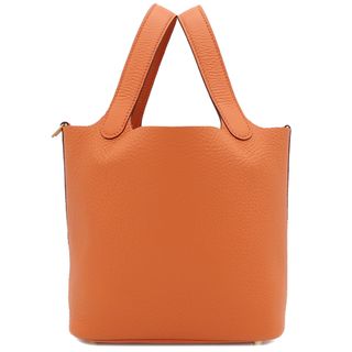 エルメス(Hermes)のエルメス HERMES ハンドバッグ ピコタンロックPM トリヨンクレマンス オレンジ ゴールド金具 新品 未使用  B刻印（2023年製） 【箱】【中古】(ハンドバッグ)