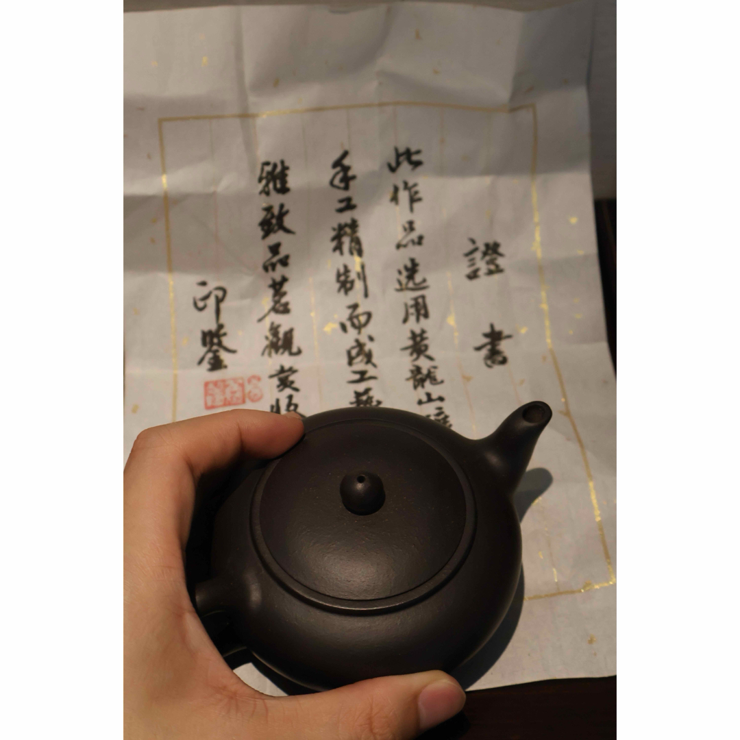 中国茶器　宜興紫砂　黒泥　壺　急須 エンタメ/ホビーの美術品/アンティーク(陶芸)の商品写真