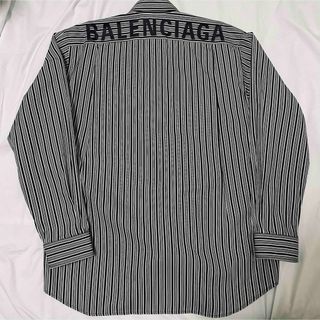 Balenciaga - BALENCIAGA LOGO STRIPE SHIRT