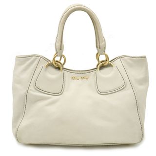 ミュウミュウ(miumiu)のミュウ ミュウ ミュウミュウ トートバッグ ハンドバッグ （12350251）(トートバッグ)