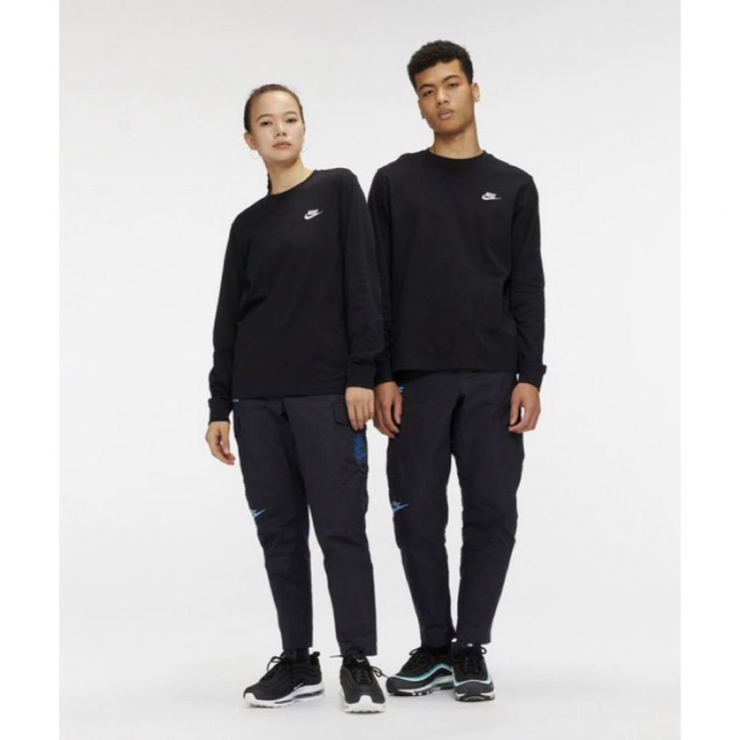 NIKE(ナイキ)のナイキ クラブ ロングスリーブ Tシャツ ブラック　 メンズのトップス(Tシャツ/カットソー(七分/長袖))の商品写真