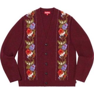 Supreme Floral Stripe Cardigan 19AW Mサイズ(カーディガン)