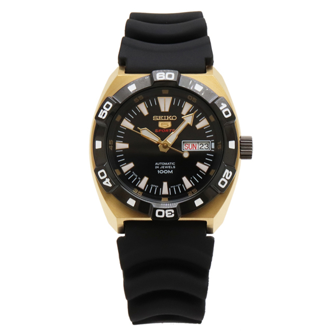 SEIKO(セイコー)のセイコー セイコー5 スポーツ デイデイト ブラック文字盤 （12340349） メンズの時計(腕時計(アナログ))の商品写真