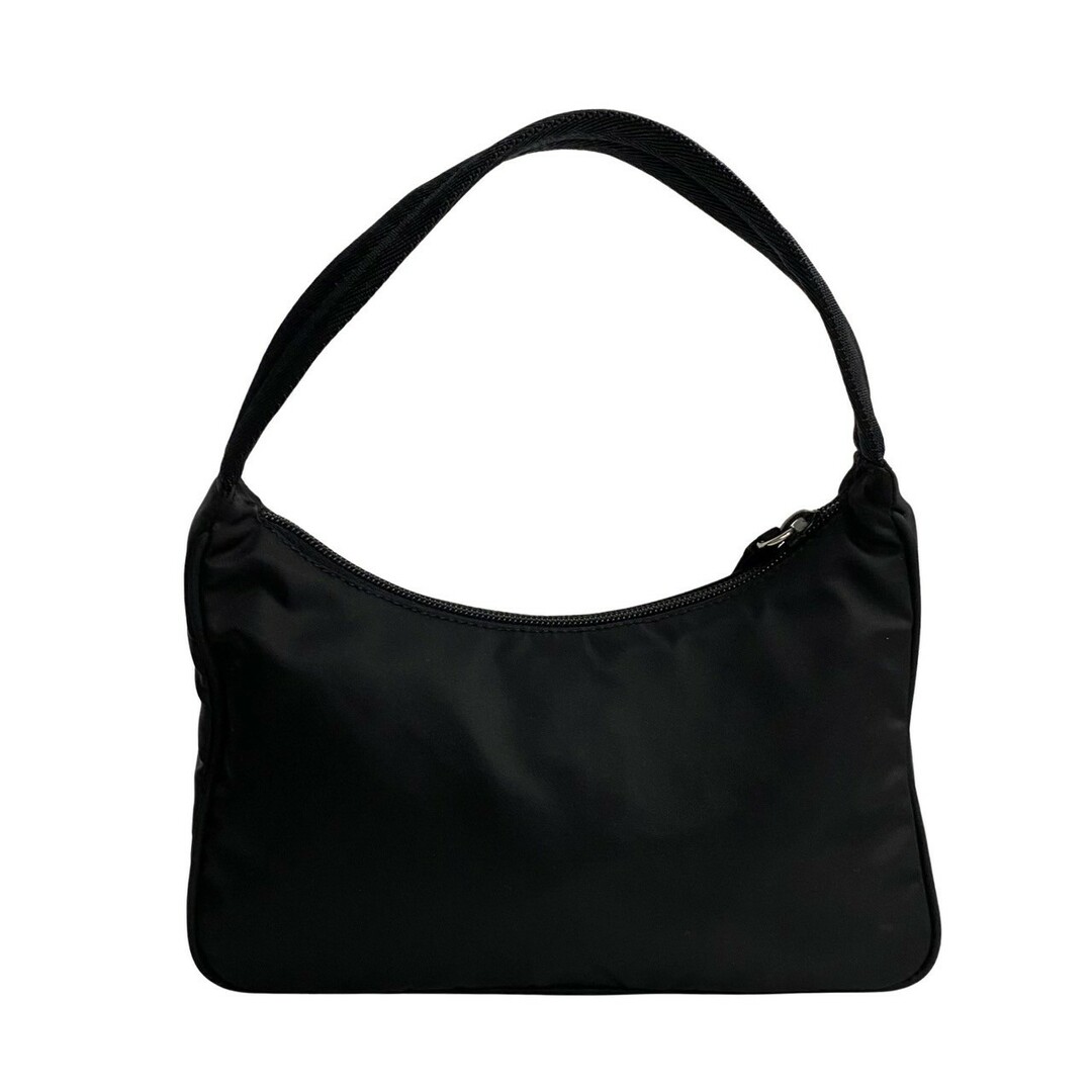 極 美品 カード付 PRADA プラダ 三角ロゴ 金具 ナイロン ワン ショルダーバッグ ハンドバッグ ミニ トートバッグ ブラック 黒 23081 極 美品 カード付 PRADA プラダ 三角ロゴ 金具 ナイロン ワン ショルダーバッグ ハンドバッグ ミニ トートバッグ ブラック 黒 23081