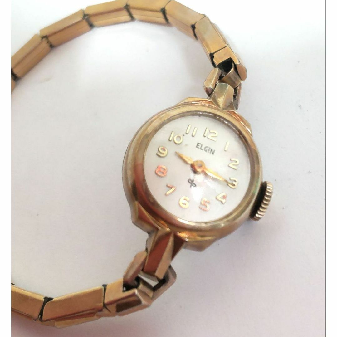 ELGIN(エルジン)のジャンク　エルジン　腕時計　ゴールド　ZJ87 レディースのファッション小物(腕時計)の商品写真
