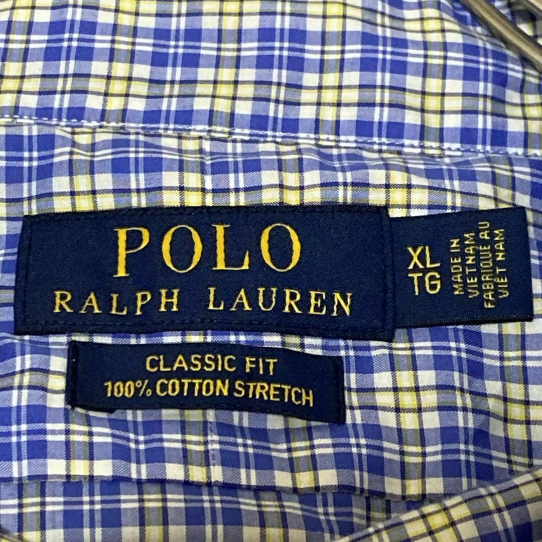 POLO RALPH LAUREN(ポロラルフローレン)のポロラルフローレン ストレッチ 長袖シャツ チェック 薄手 s82 メンズのトップス(シャツ)の商品写真