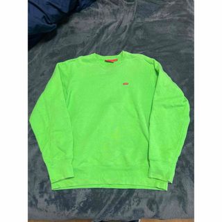 シュプリーム(Supreme)のsupreme small box logo crewneck 19aw 緑(スウェット)