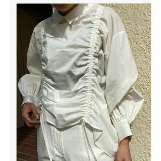 アメリヴィンテージ(Ameri VINTAGE)の着1回 アメリヴィンテージ 2WAY GATHER VOLUME SHIRT(シャツ/ブラウス(長袖/七分))