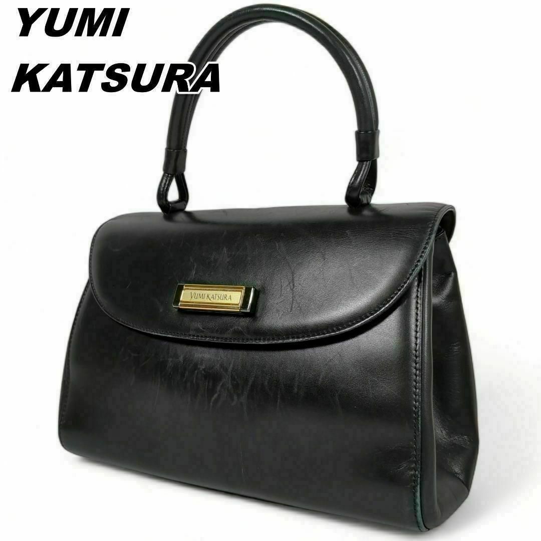 YUMI KATSURA(ユミカツラ)のYUMI KATSURA ハンドバッグ フォーマルバッグ トップハンドル レザー レディースのバッグ(ハンドバッグ)の商品写真