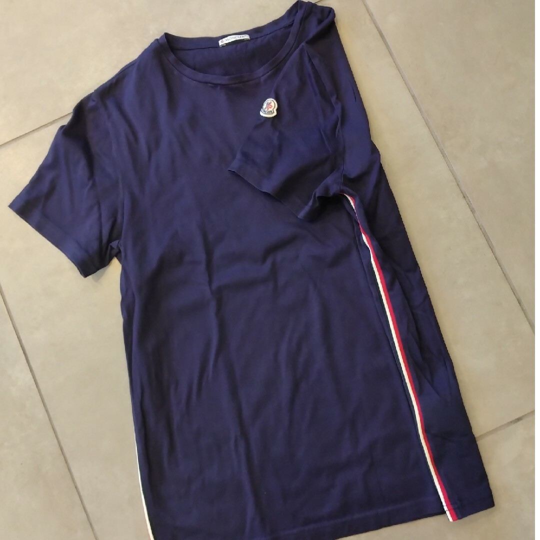 MONCLER - MONCLER トリコロール半袖Tシャツ/ネイビーの通販 by mimi 