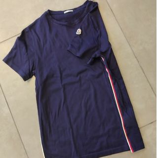 モンクレール(MONCLER)のMONCLER　トリコロール半袖Tシャツ/ネイビー(Tシャツ/カットソー(半袖/袖なし))