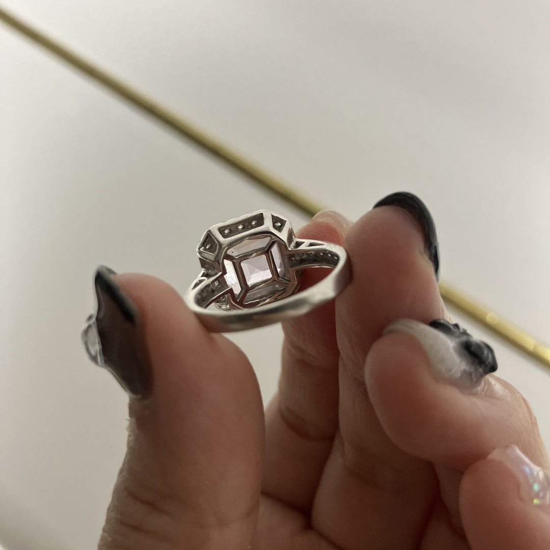 クンツァイト　ダイヤ　プラチナ　ナリン　ソレスト　NARIN レディースのアクセサリー(リング(指輪))の商品写真