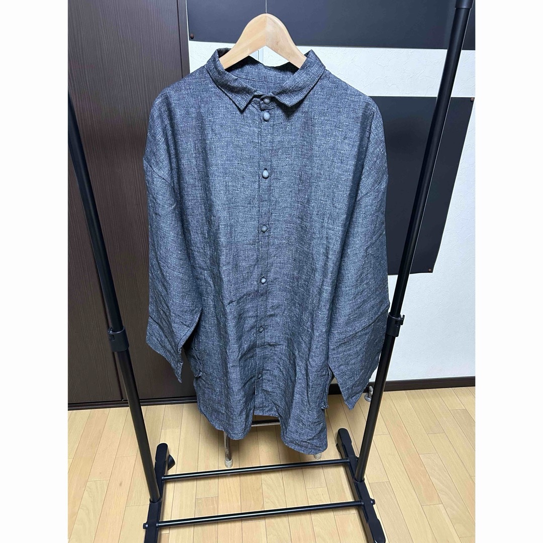 PORTER CLASSIC(ポータークラシック)のPORTER CLASSIC　"BRESSON" LINEN SHIRT 4 メンズのジャケット/アウター(その他)の商品写真