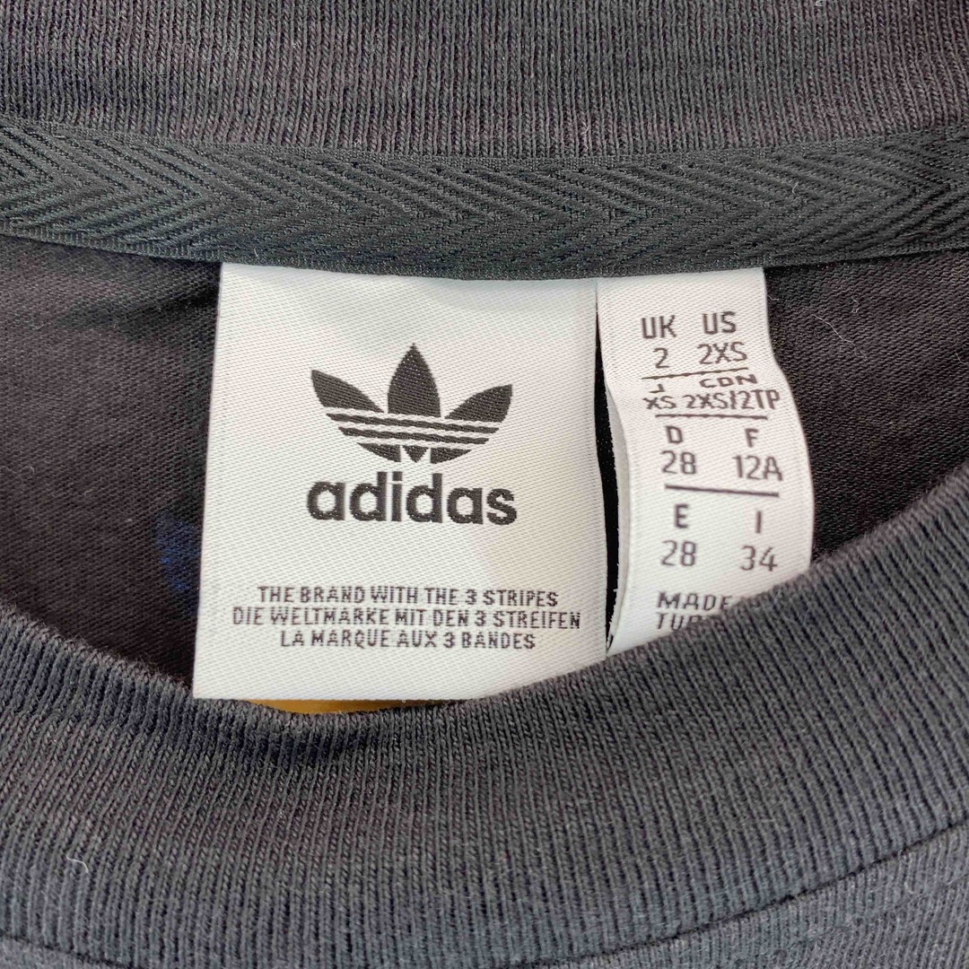 adidas(アディダス)のadidas（originals） アディダス（オリジナルス） レディース Tシャツ（半袖）ブラック ロゴプリント レディースのトップス(Tシャツ(半袖/袖なし))の商品写真