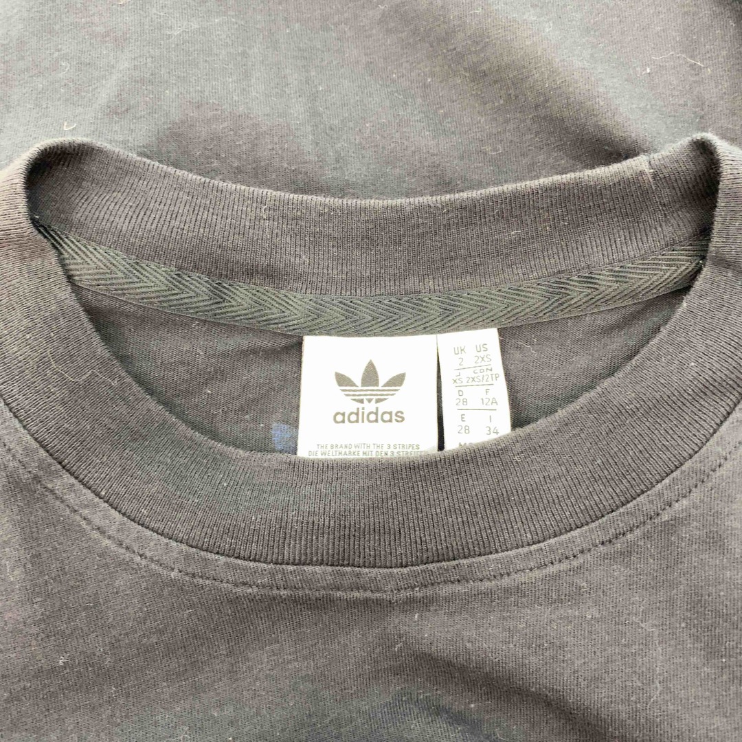 adidas(アディダス)のadidas（originals） アディダス（オリジナルス） レディース Tシャツ（半袖）ブラック ロゴプリント レディースのトップス(Tシャツ(半袖/袖なし))の商品写真