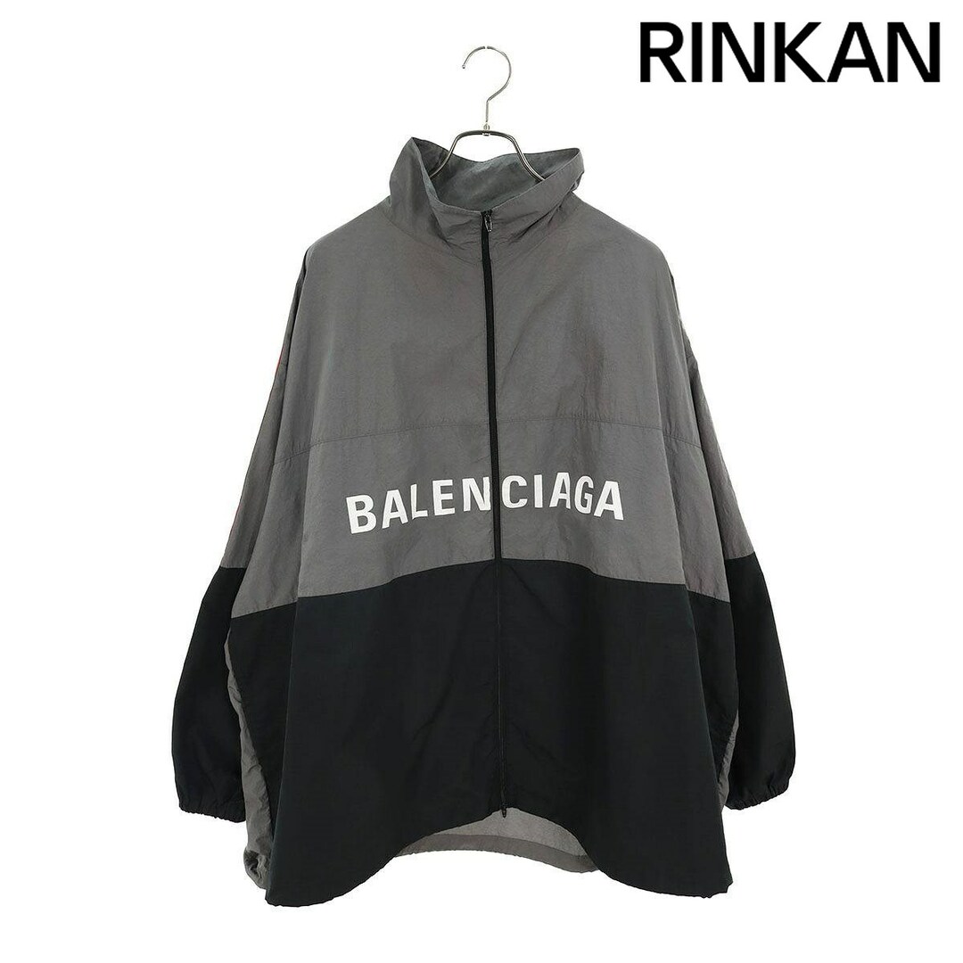 Balenciaga(バレンシアガ)のバレンシアガ  19SS  534317 TDO05 ロゴプリントポプリンチェックシャツブルゾン メンズ L メンズのジャケット/アウター(ブルゾン)の商品写真