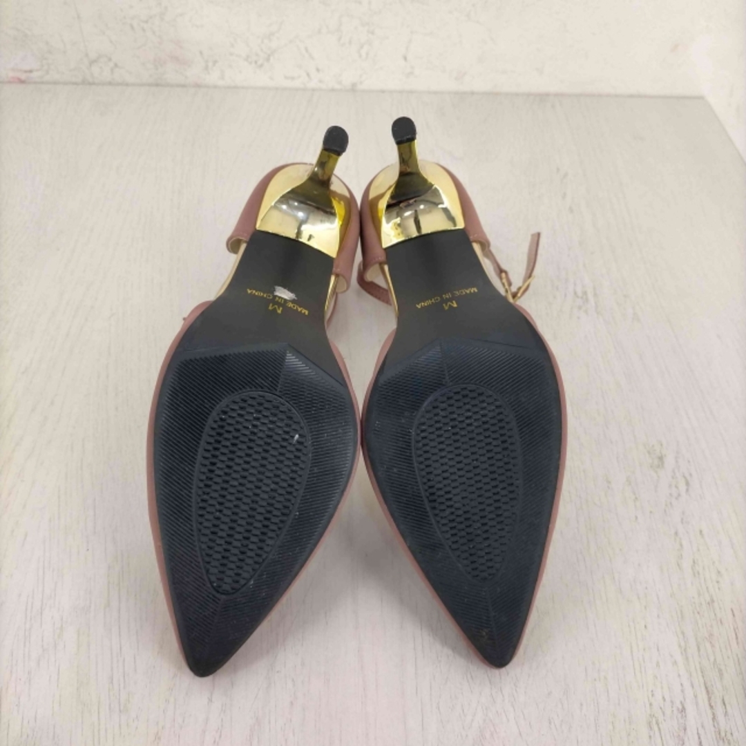 mafmof(マフモフ) ゴールドメタリックヒール セパレートパンプス シューズ レディースの靴/シューズ(ハイヒール/パンプス)の商品写真