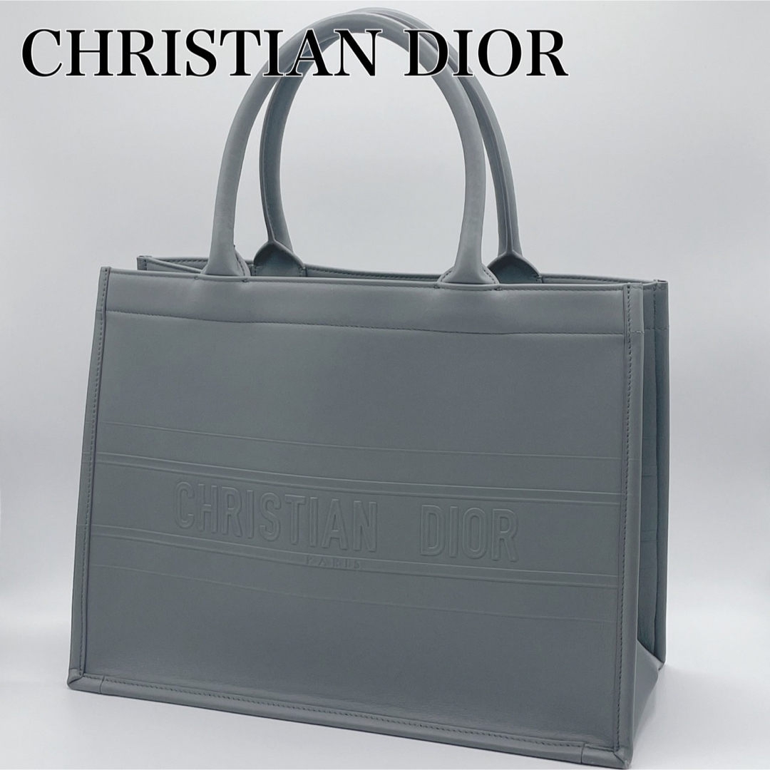 Christian Dior(クリスチャンディオール)のクリスチャンディオール　DIOR ブックトート　レザーミディアム レディースのバッグ(ハンドバッグ)の商品写真