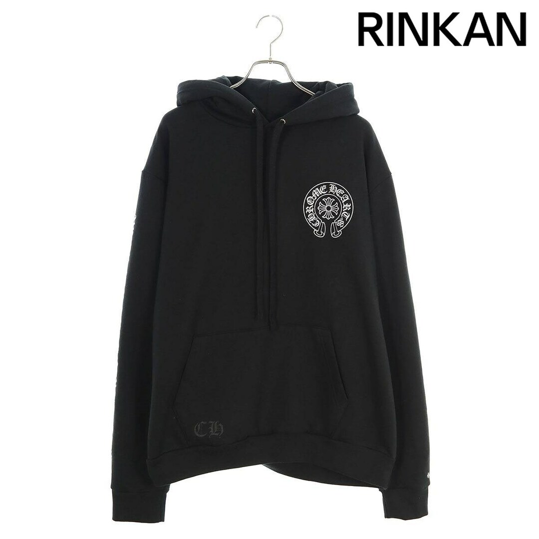 Chrome Hearts(クロムハーツ)のクロムハーツ  WWW.CHROMEHEARTS.COM HOODIE オンライン限定ホースシューバックプリントプルオーバーパーカー メンズ L メンズのトップス(パーカー)の商品写真