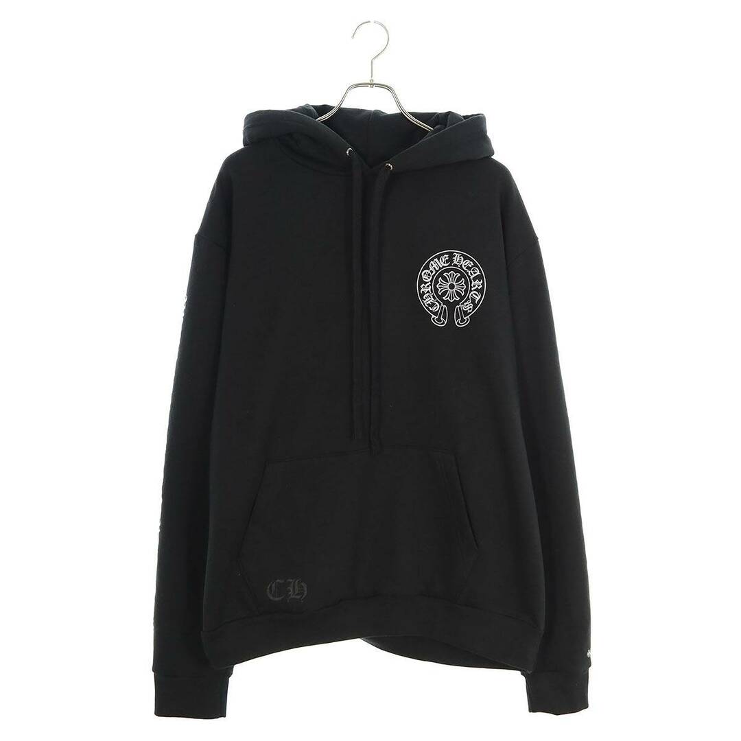 Chrome Hearts(クロムハーツ)のクロムハーツ  WWW.CHROMEHEARTS.COM HOODIE オンライン限定ホースシューバックプリントプルオーバーパーカー メンズ L メンズのトップス(パーカー)の商品写真