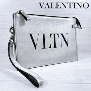 ヴァレンティノ(VALENTINO)のVALENTINO ヴァレンティノ クラッチバッグ セカンドバッグ シルバー(セカンドバッグ/クラッチバッグ)